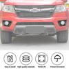 2x Carbon Fiber Front Fog Light Lamp Decor Cover Trim For Chevy Colorado 2014-18