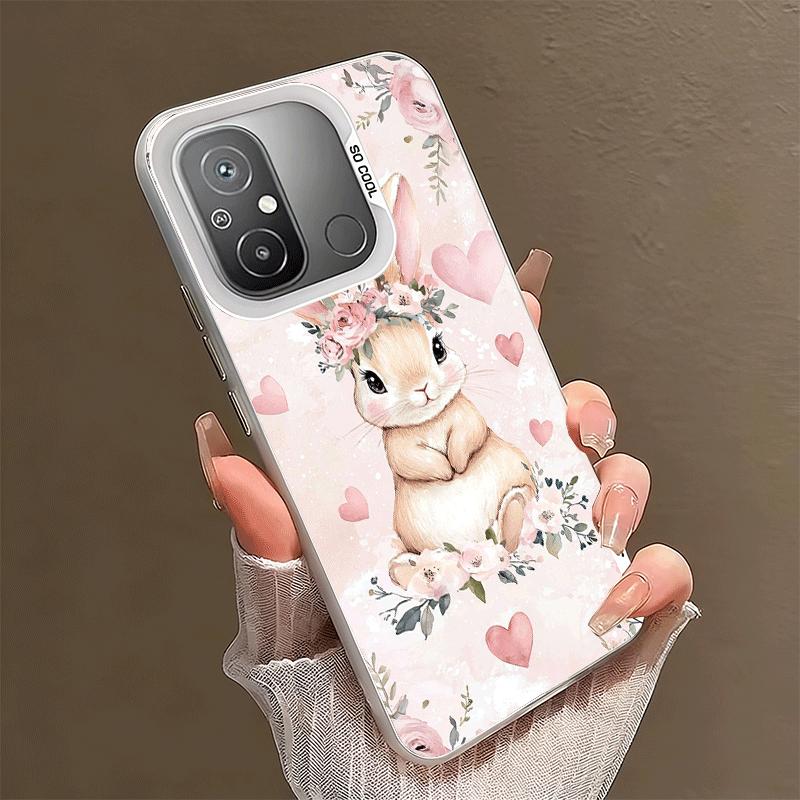 Cute Cartoon Bunny Rabbit Shockproof Phone Case for Xiaomi Poco X7 X6 X5 X3 Pro F7 Ultra M8 Redmi 15C 15 14C 13C 12C 10C 13 12 1