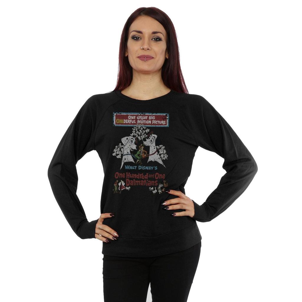 101 Dalmatians Womens/Ladies Retro Poster Sweatshirt