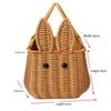 ABWR- Easter Egg Handwoven Gift Basket Picnic Basket Fruit Storage Basket Flower Basket Durable Easy Install