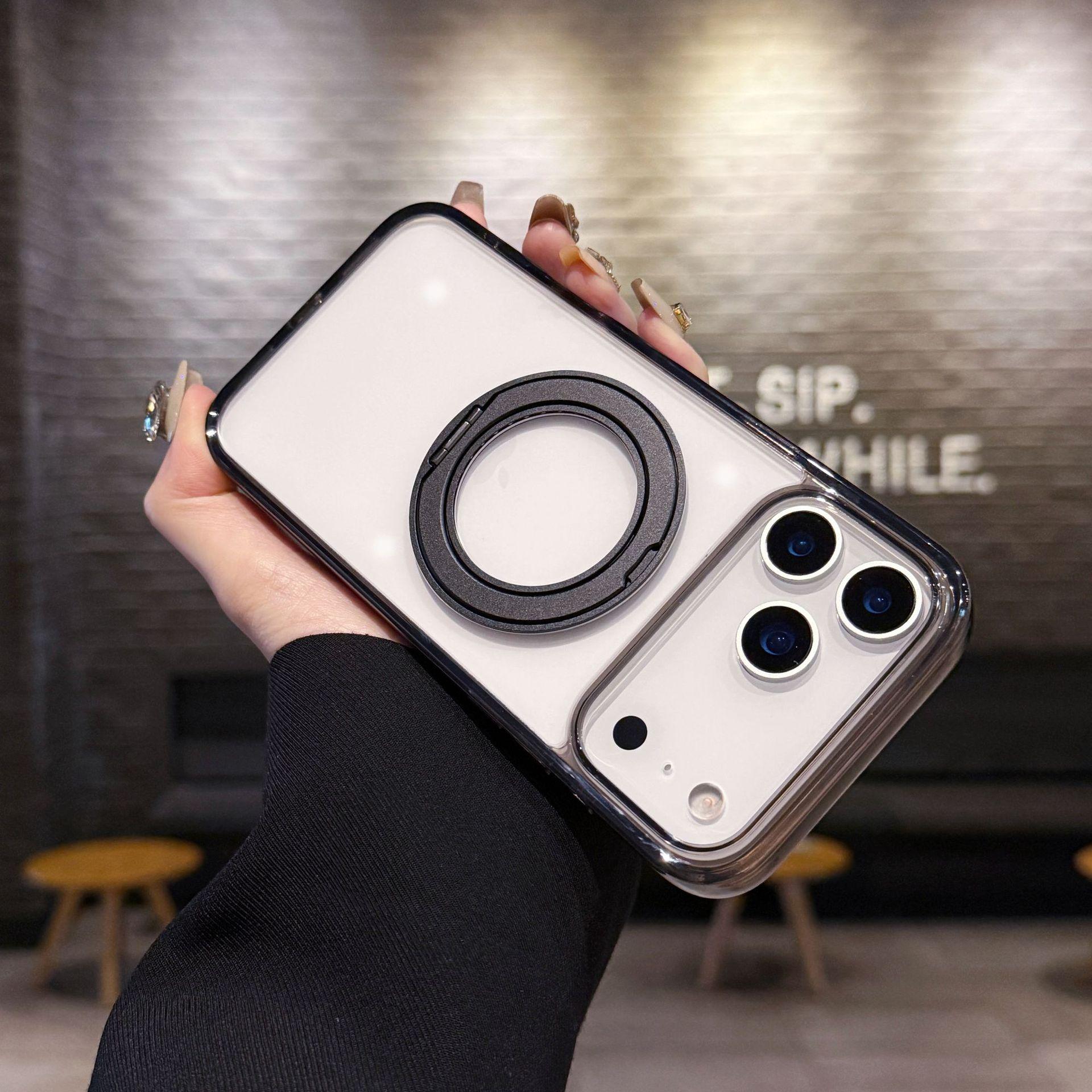 

Metal 360 Select Bracket for Apple 16 High Transparency Phone Case for IPhone 17 Promax Acrylic Anti Drop For iPhone14Promax