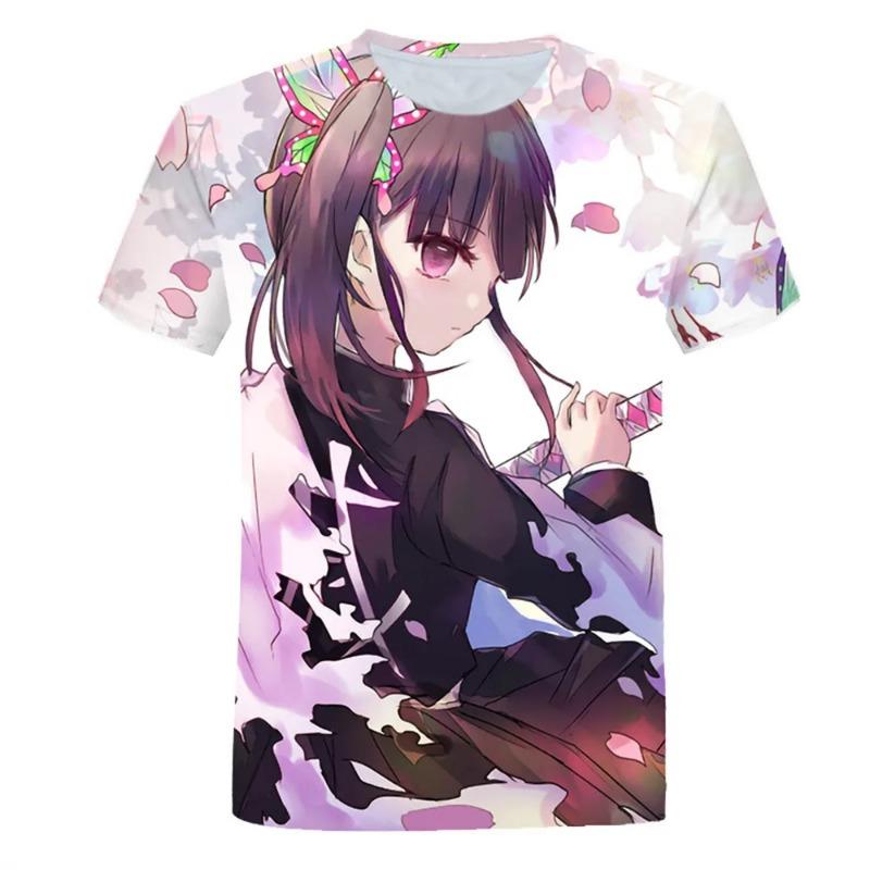 Boy Girl Unisex 3D Printed Demon Slayer T-Shirts Casual Harajuku Style Tshirt Streetwear Tops Summer Hot Japanese Anime Tee