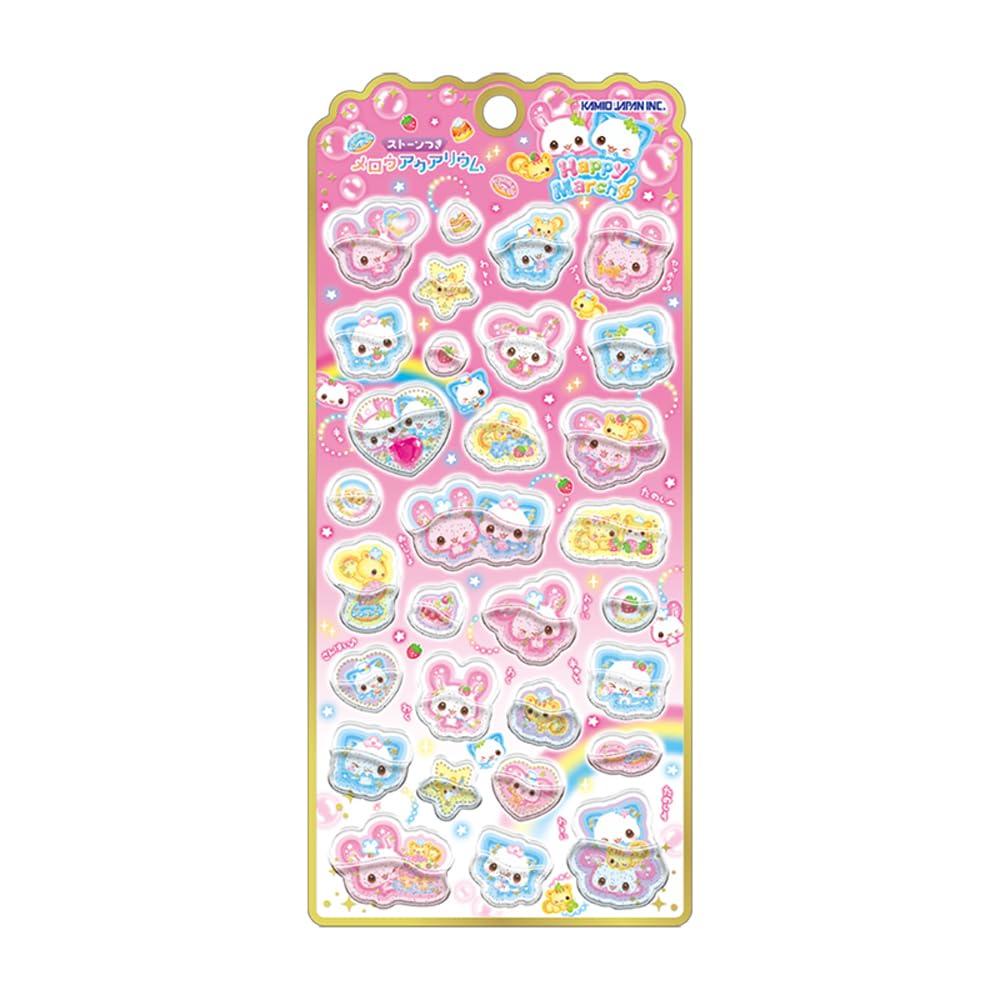 

Kamio Japan Sticker Mellow Aquarium Happy March 227822