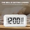 Mini Digital Alarm Clock Temperature Date Battery-powered Children's Creative 12/24h Mute Bedside Electronic Lcd Clock Gift