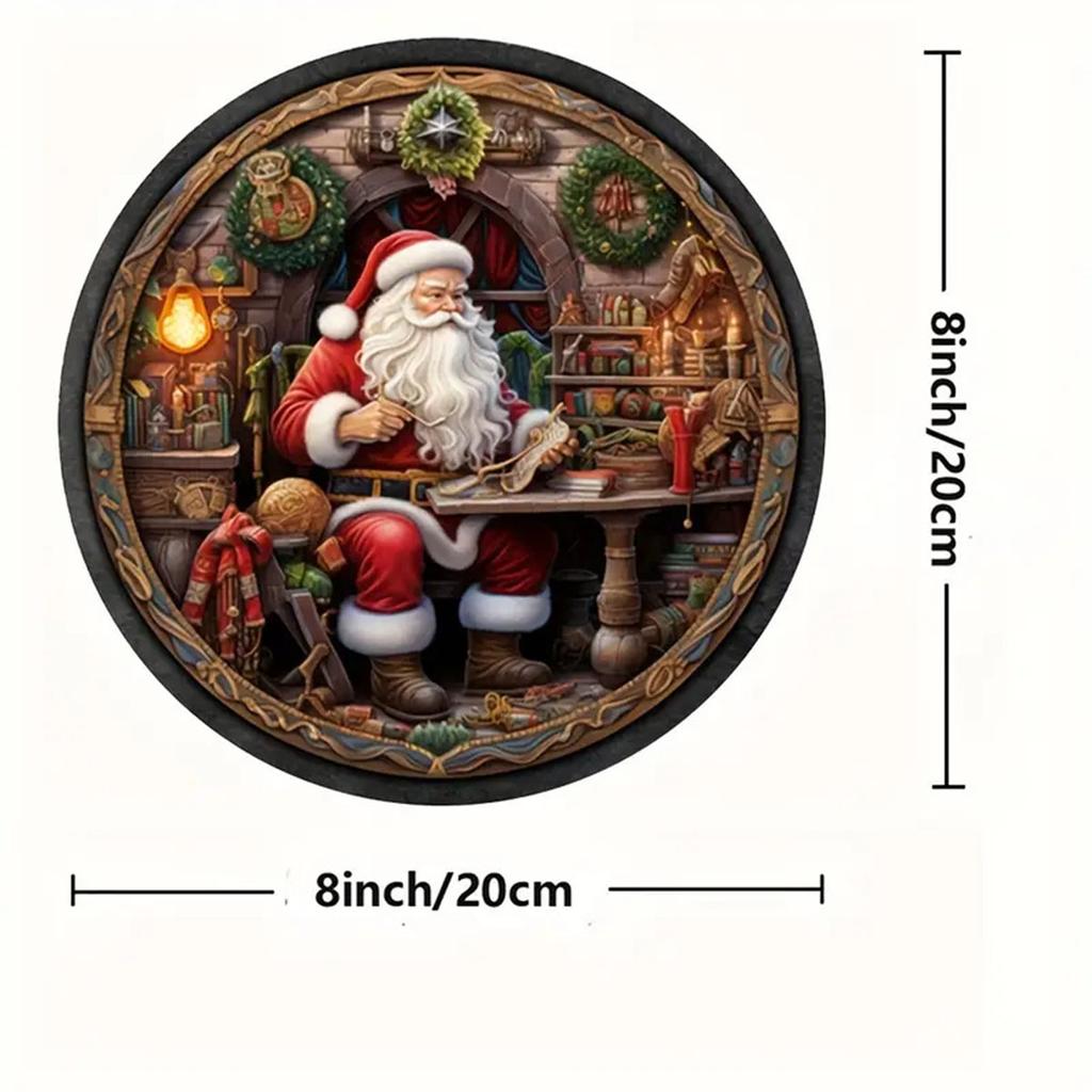 Christmas Snowman Santa Claus Acrylic Christmas Decoration Hanging Ornament Sun Catcher Pendant