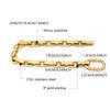 2026 New Design Waterproof Steel Necklace Hip Hop Chain Link Necklace Gold Plated Unisex Bracelet Sets Fine Jewelry Necklaces
