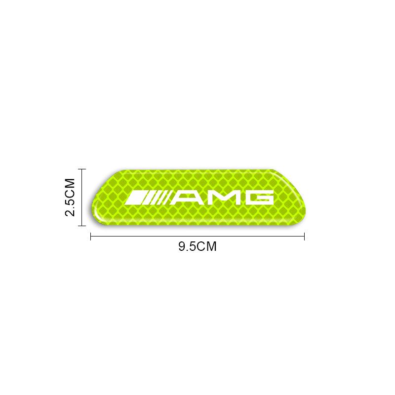 4PCS/set Car Reflective Safety Strip Stickers For Mercedes Benz AMG GLE GLS GLC CLA GLB ML C500 C200 C300 W204 W206 W205 W212 W203