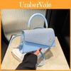 Borsa a Spalla Quadrata Piccola in PU alla Moda con Patta Superiore per Uso Quotidiano Casual