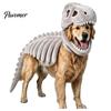 Costume Cosplay Animale Carino Costume Scheletro Dinosauro per Animali Domestici, Vestito di Halloween per Cani, Poliestere Morbido Divertente per Cani Gatti, Abbigliamento Trick or Treat Gatto