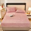 Bonenjoy Plush Bed Sheet for Winter Warm Bed Cover Queen/King Size Coral Fleece Thick Fitted Bed Sheet Drap Housse 180x200cm