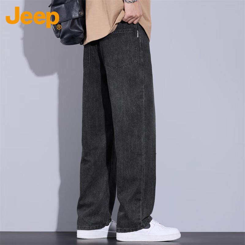 JEEP Men's Jeans, Spring And Summer Straight-Leg Casual Pants