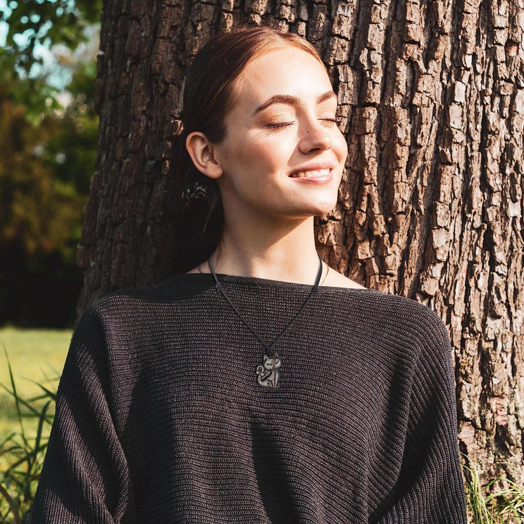 Neko Golden Obsidian Power Stone Necklace [Coai]