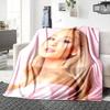 Pink Dreamscape Blanket Soft Throw Blanket For Home Bedroom Bed Sofa Travel Office Solid Christmas Blanket