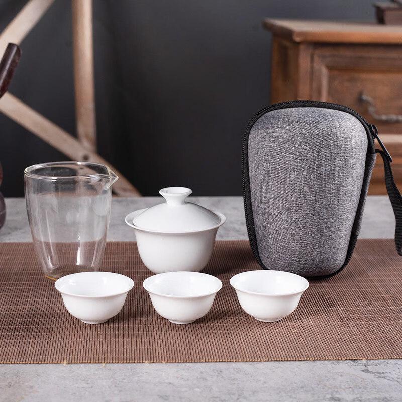 Outdoor Travel Ceramic Tea Set