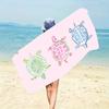 Pool Float Beach Towel Pink Ring Clear Water Print Oversized Microfiber Quick Dry Sand Free Summer Vacation Pool Travel Gift