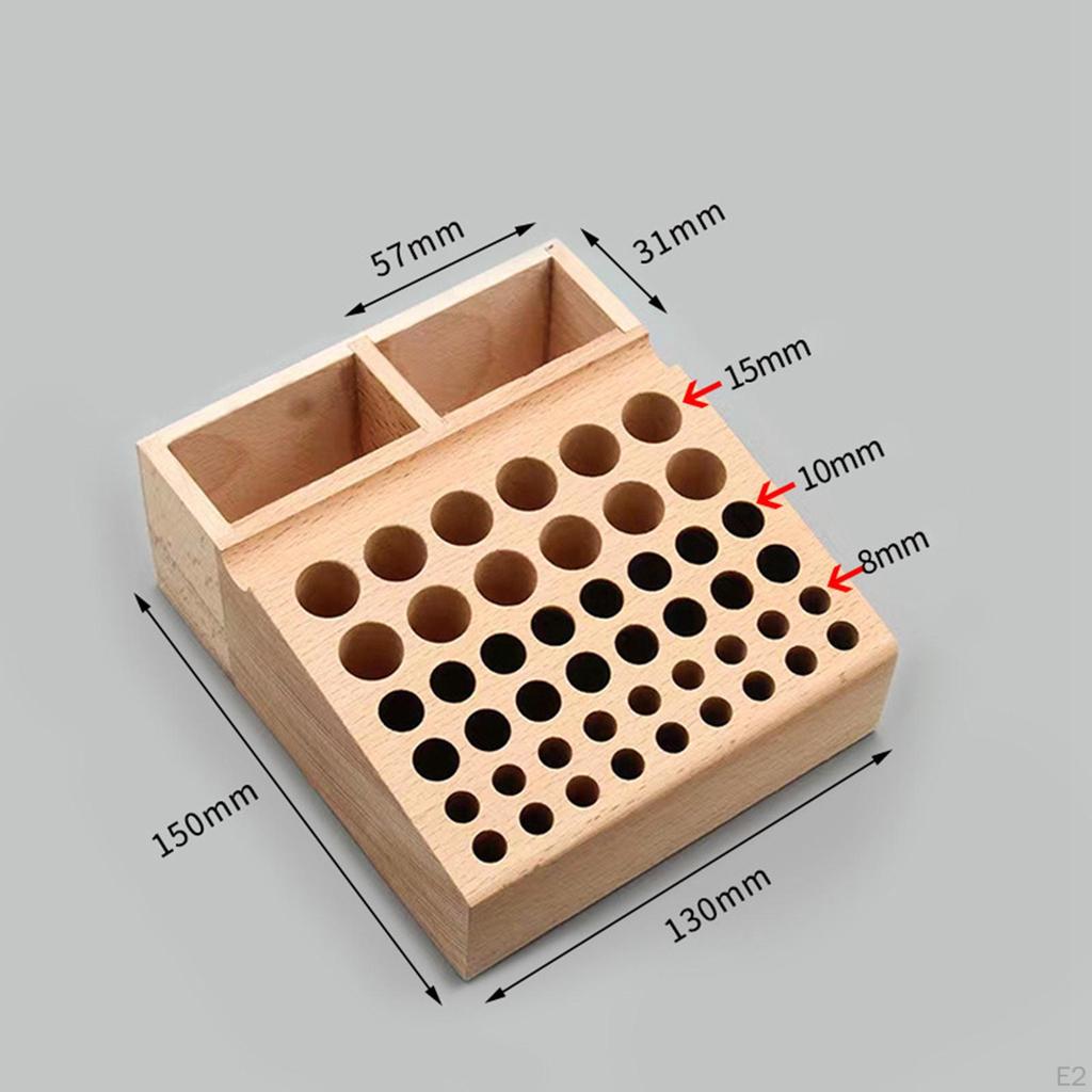 Wood Leather Craft Tool Stand Handicraft Holder Accessory Professional for Home Use Storage