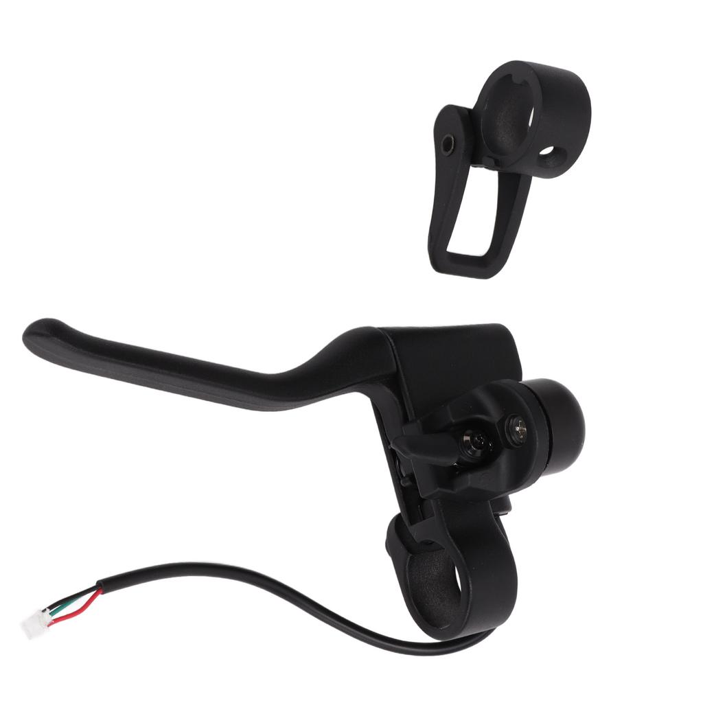 Scooter Brake Lever Black Aluminum Alloy Scooter Handbrake with Bell Folding Buckle for Xiaomi M365 1S PRO PRO2
