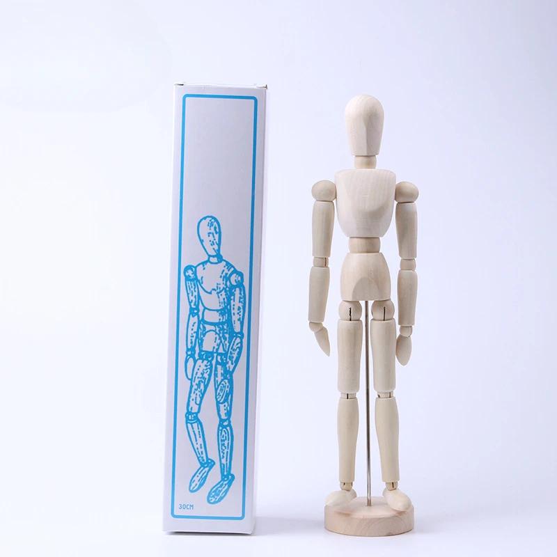 Man Ornaments Human Body Art Tools Painting Sketch Wooden Art Students Special Flexible Joint Puppet Supplies Fairy Garden