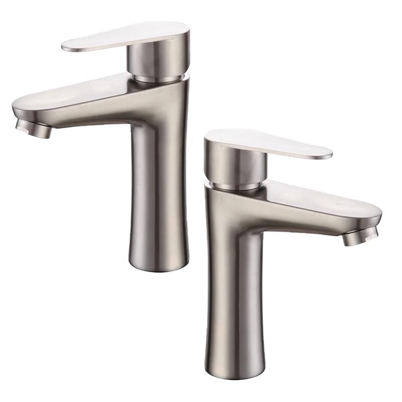 Stainless Steel Hourglass Bathroom Basin Faucet