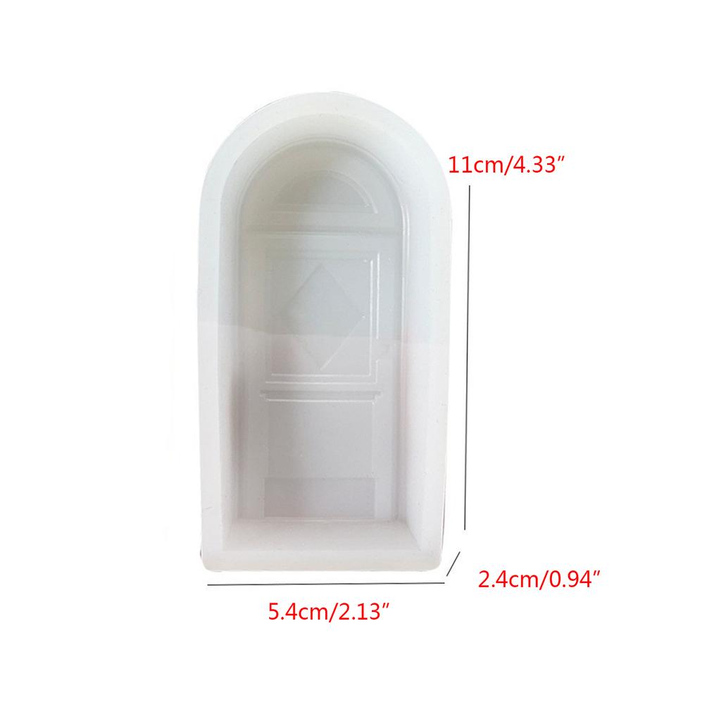 Happiness Door Candle Mold Clay Plaster Resin Decorations DIY Epoxy Resin Aromatherapy Candle Soap Silicone Mould