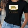 T-Shirt Frauen Offizielles Schlafshirt Frosch Motiv Baumwolle Größe S bis 3XLWird in neuem Fenster oder Tab geöffnet