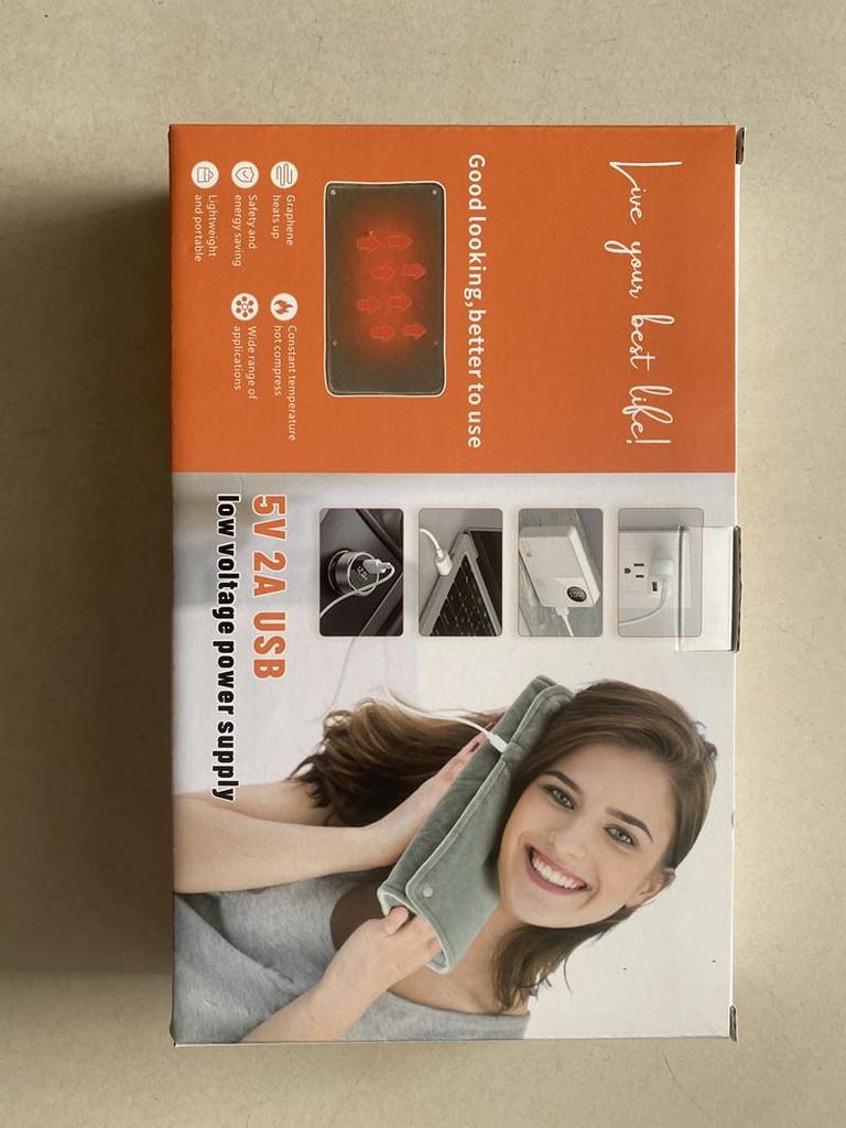Graphene USB Heated Shawl: Versatile Hand & Leg Warmer for Home or Office