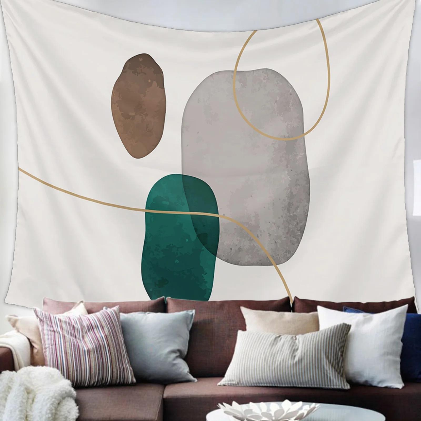 

Абстрактное искусство Живопись гуашью Декоративный гобелен Украшение стены дома Офис Гостиная Гобелен 100x75cm