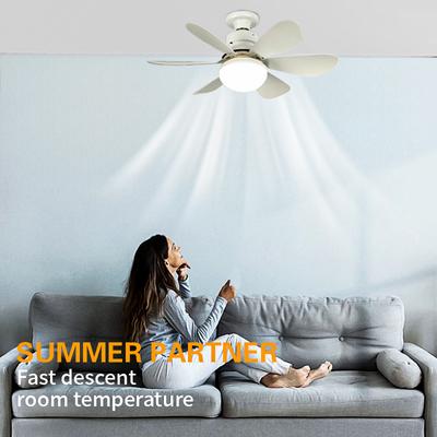 LED 30W Deckenventilatorleuchte E26/E27 Sockel Geeignet für Wohnzimmer Schlafzimmer Küche Balkon Arbeitszimmer Haushaltsgebrauch 85-265V
