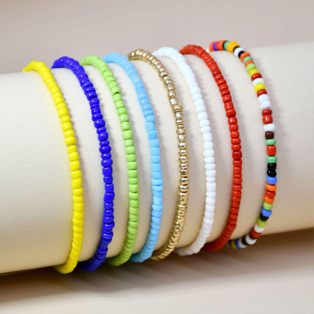 Trendy Geometric Beaded Multilayer Bracelet Set