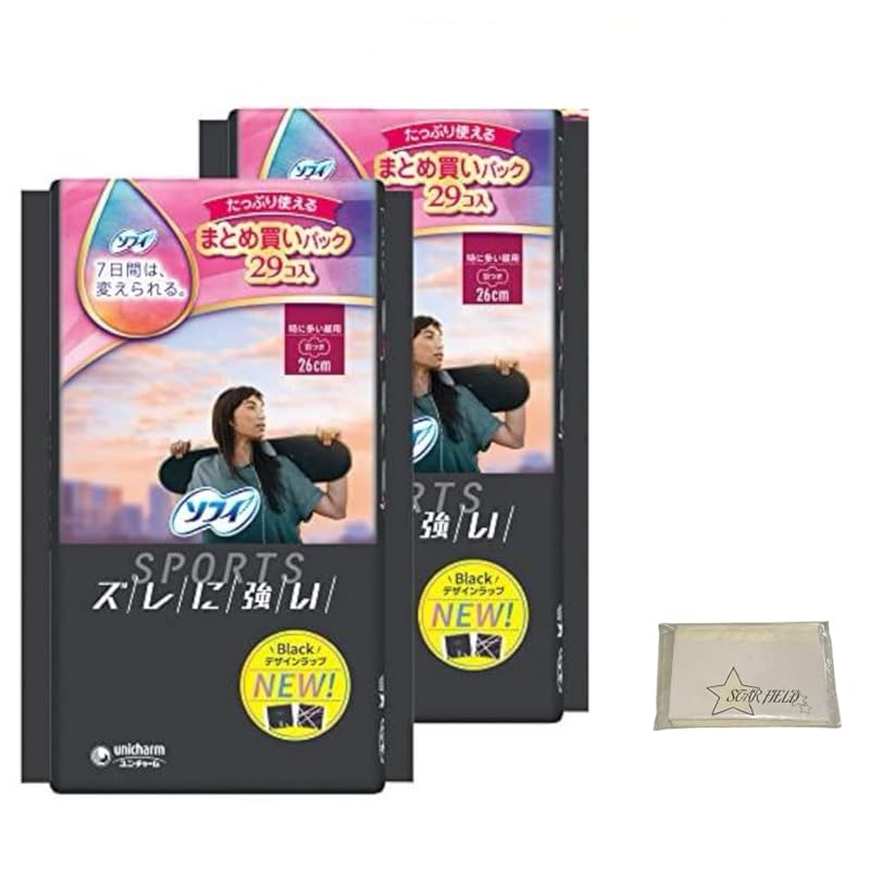 

[Set of 2] Sophie sports SPORTS Particularly common during the day with wings 29 pieces x 2 packs Total 58 pieces Unicharm Sanitary products napkin