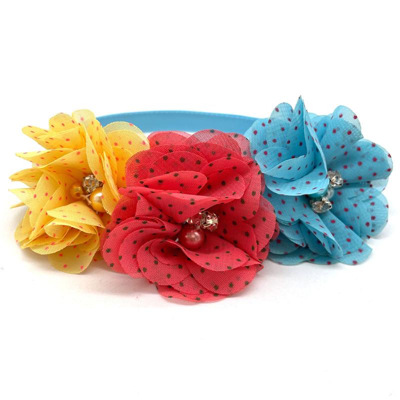 50/100pc New Pet Dog Cat Bow Tie Flowers Style Cute Colorful Pet Cat Dog Puppy Bowtie Holiday Party Pet Supplies Dog Accessories