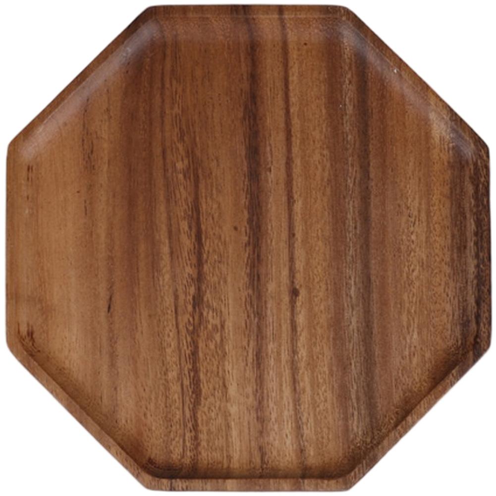 Artistic Dinnerware Handmade Walnut Tray Dining Table Decor Asymmetrical Shape Design Comfortable Tactile Feel