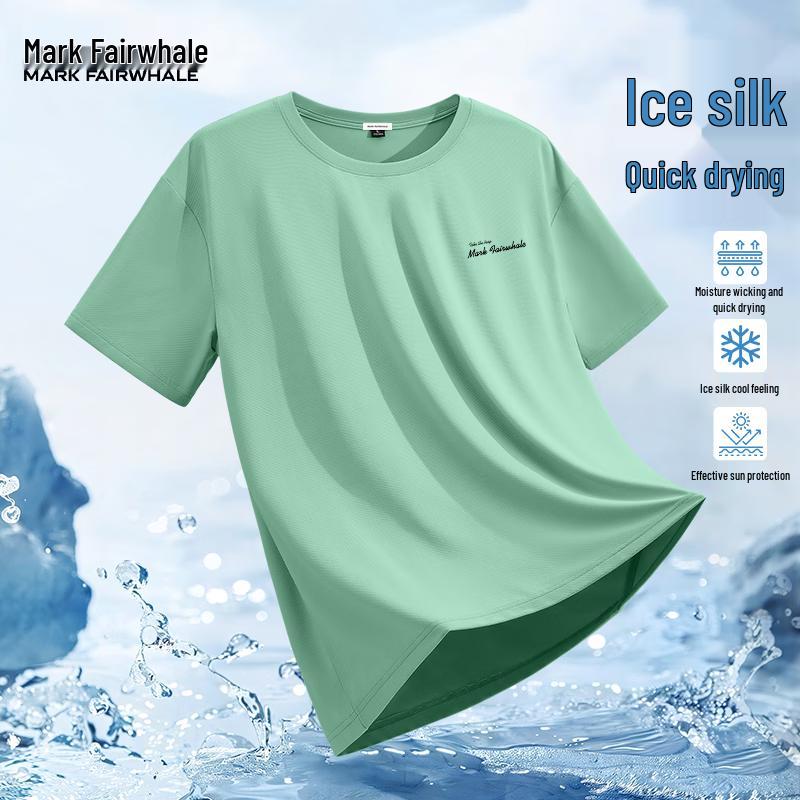 Mark Fairwhale Men's Ice Silk Cooling Short Sleeve T-shirt