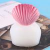 3D Shell Shaped Candle Silicone Mold Fan-shaped Striped Shell Scented Candle Plaster Making Mould Epoxy Resin Molds Home Decor