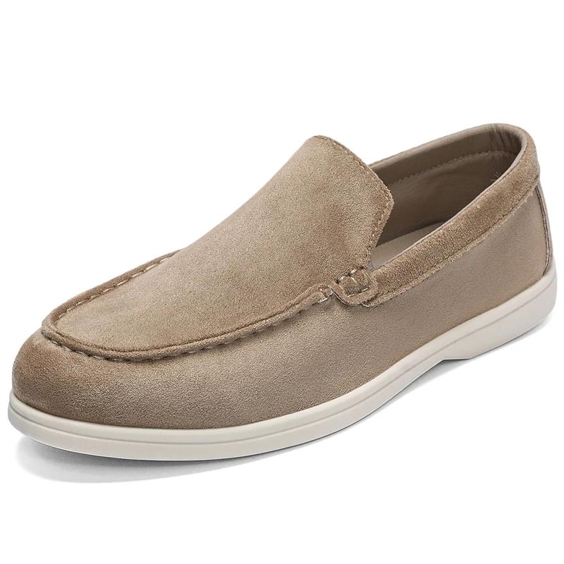 Fashion Lightweight Men Casual Shoes Lazy Shoes Male Breathable Slip-on Mens Suede Driving Shoes Comfortable Loafers Moccasins