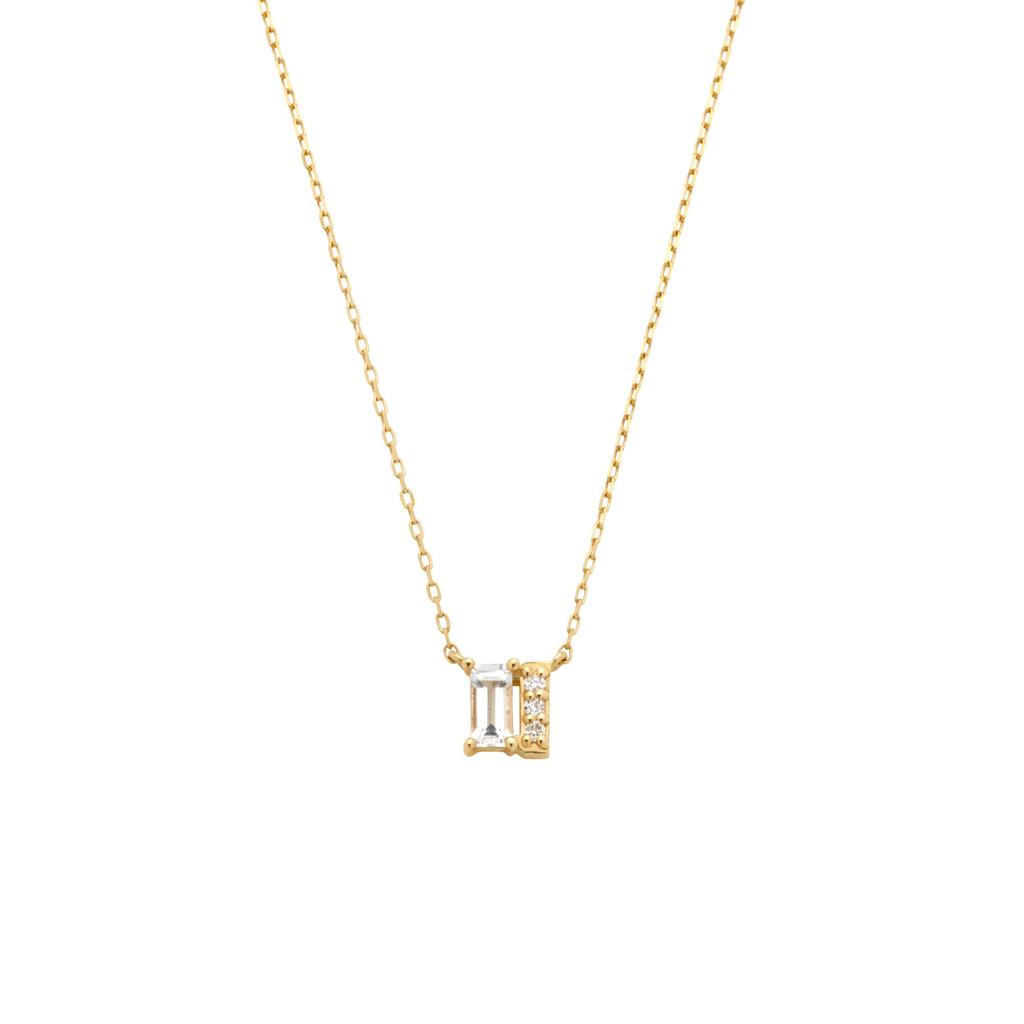 Vendome K18YG White Topaz Diamond Necklace GGVN015440TH [Official] [VIH Aoyama]