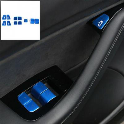Car Window Lift Switch Button Door Open Sticker Trim For Tesla Model 3 2017-