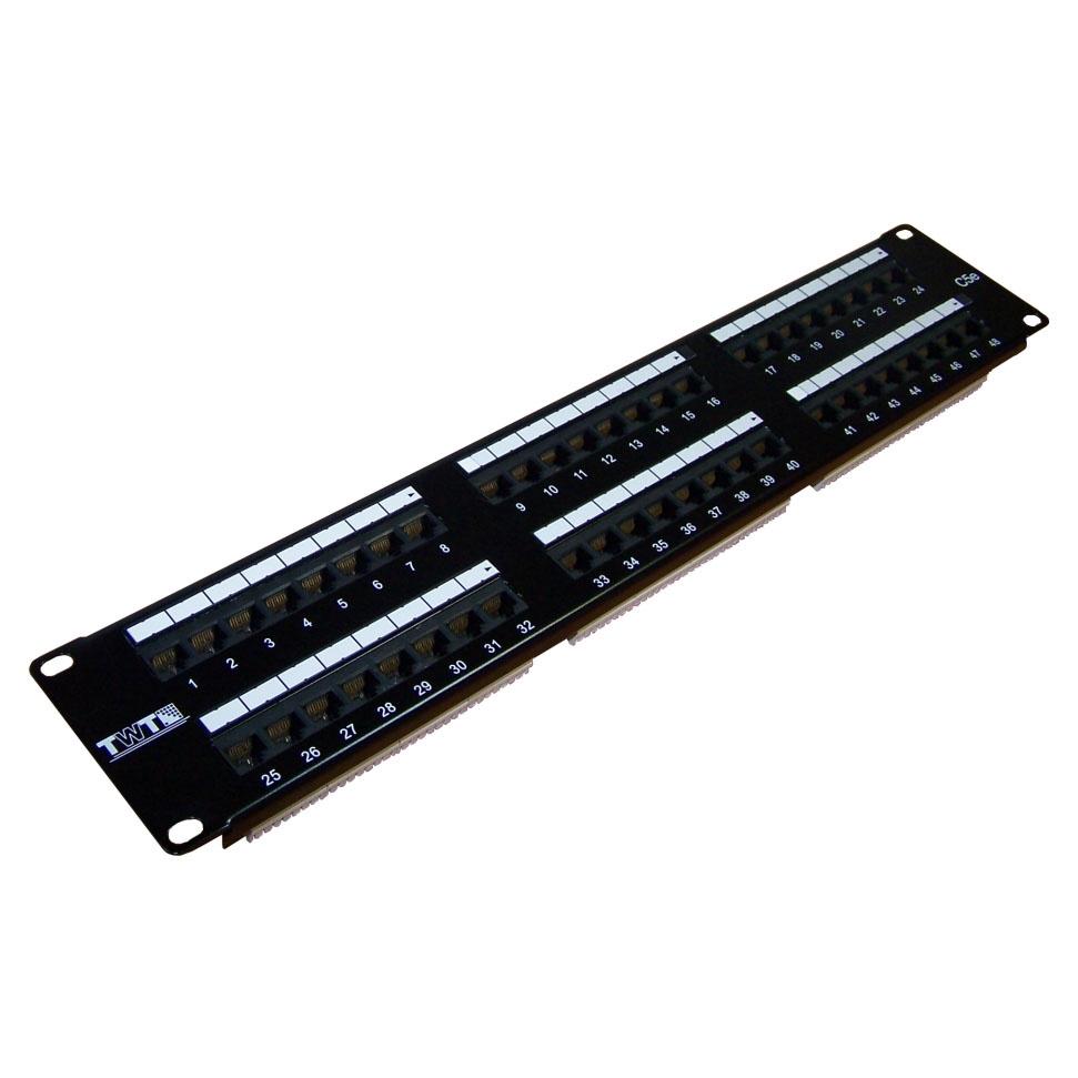 

Патч-панель Lanmaster Twt-pp48utp 19 дюймов 2u 48xrj45 Cat 5e Utp