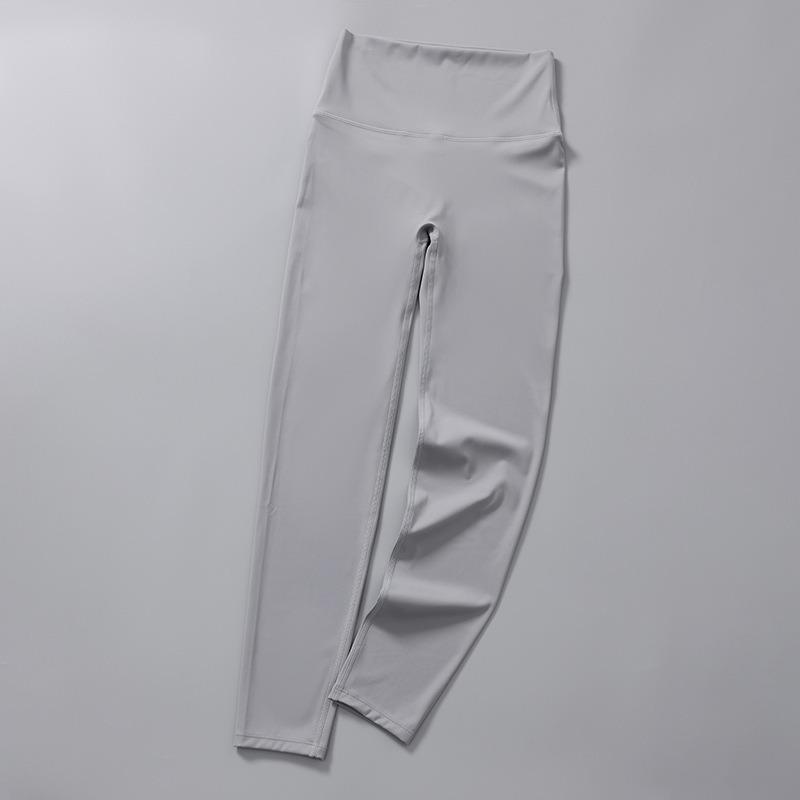 Seamless Solid Casual Slim Fit Yoga Leggings Pants Women High Waist Sports Tight Yoga Pants Women Push Up Running Training Fitness Legging Pants 25579