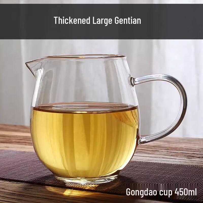 Shangqi Thickened Glass Tea Server Pitcher Set with Infuser (2-Pack)