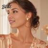 Face Slimming Earrings 1 Pair Drop for Women Large Circle