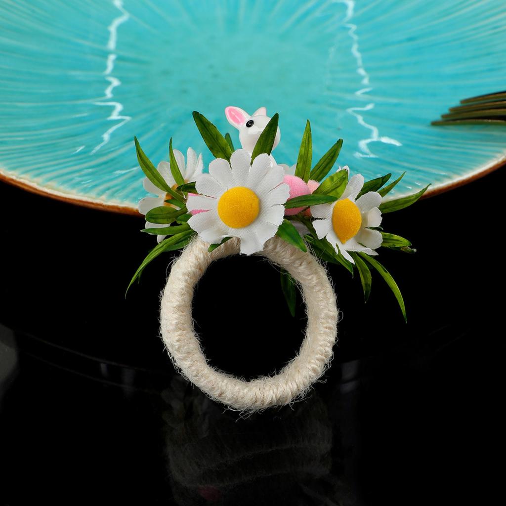 Easter Bunny Napkin Ring Foam Easter Egg Holiday Decor Napkin Holder Artificial  Napkin Ring