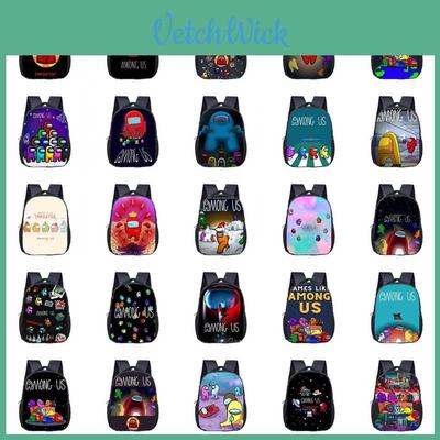 Among Spaceman Us Backpack Students Schoolbag Travel Bag Bookbag Shoulderbag