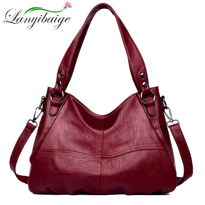 Cheap Fashion Women Tote Leather Sheepskin Bags Luxury Handbags Women Famous Brand Female