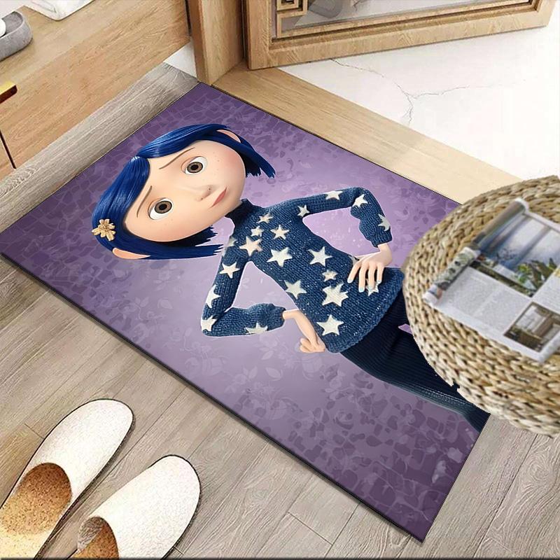 Nighttime Adventure Doll Carpet, Kitchen Rugs, Yoga Mat, Non-Slip Mats, Rug for Bathroom, Living Room bedroom, Camping Rugs Christmas Gift