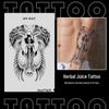 Japanese Traditional Tattoo Waterproof Sticker: Men's Long-lasting Floral Arm Pattern.