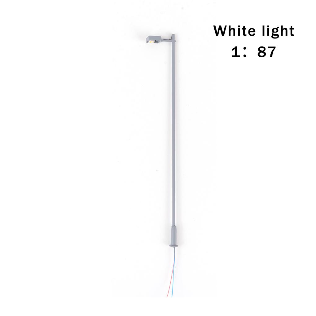 1:150/1:100/1:87 Scale Single Head Lamp Model Miniature DIY Decor Night-light Sand Table Building Park Garden Outdoor Lighting