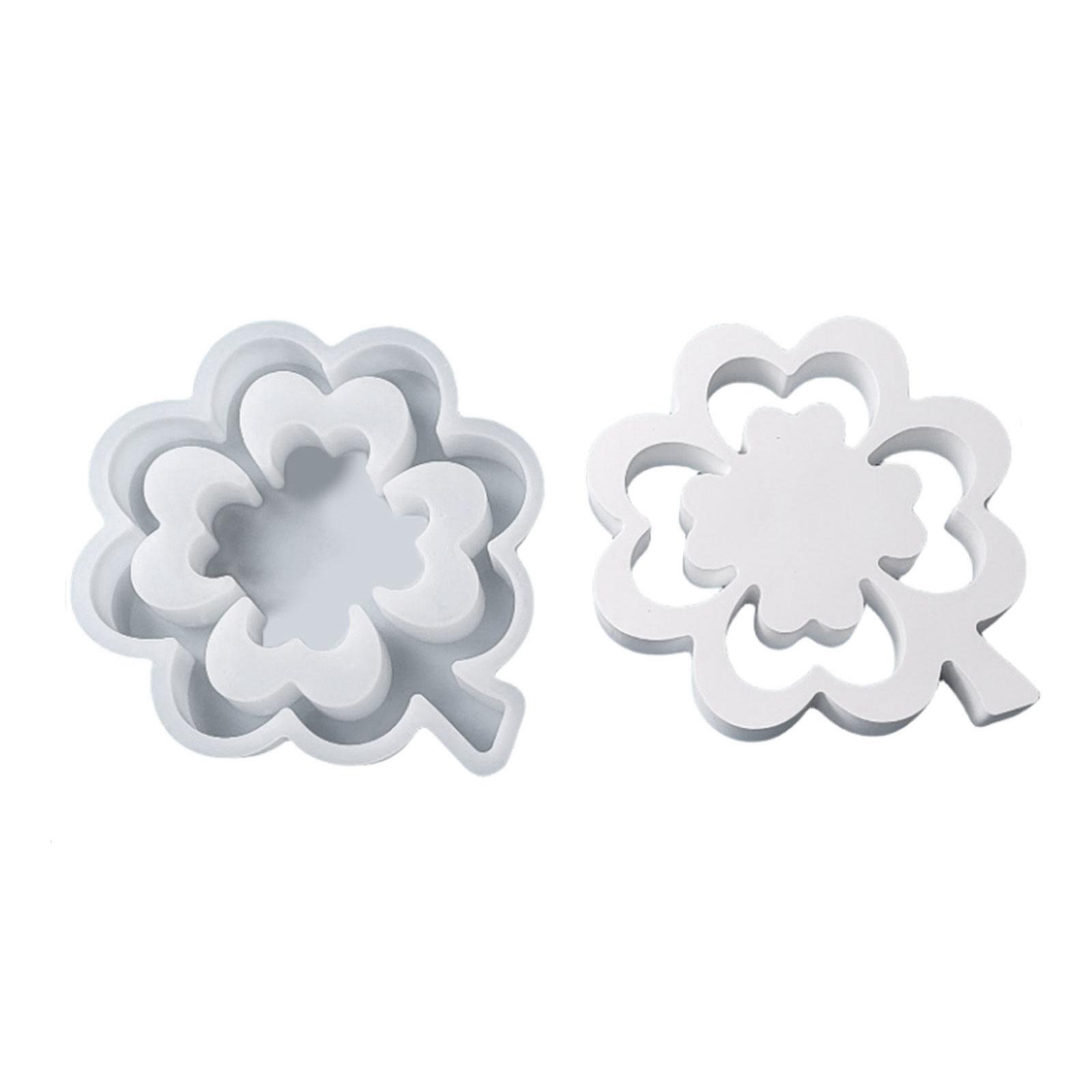 

Формы для подсвечников «Кловер» для изготовления подсвечников для чайных свечей, украшения для комнаты, гипсовые украшения, формы для литья из эпоксидной смолы L