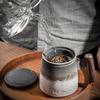 Luxury Mug Ceramic Tea Cup Handmade Aesthetic Chinese Retro Mugs Coffee Cups Elegant Teacup Teaware Water Cup Wooden Handle Business Gift Set