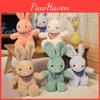 Colorful Rabbit Scarf Plush Toy Cute Cartoon Kid Companion Birthday Doll Gift